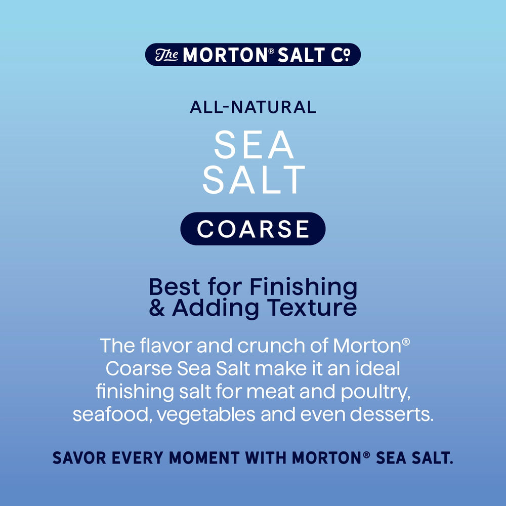Iconic Morton round packaging displayed on a kitchen shelf