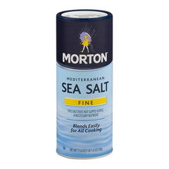 Morton Fine Mediterranean Sea Salt close-up crystals ideal for everyday kitchen seasoning