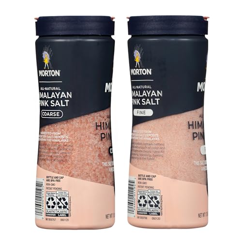 Morton Himalayan Pink Salt coarse crystals for finishing and crunch.