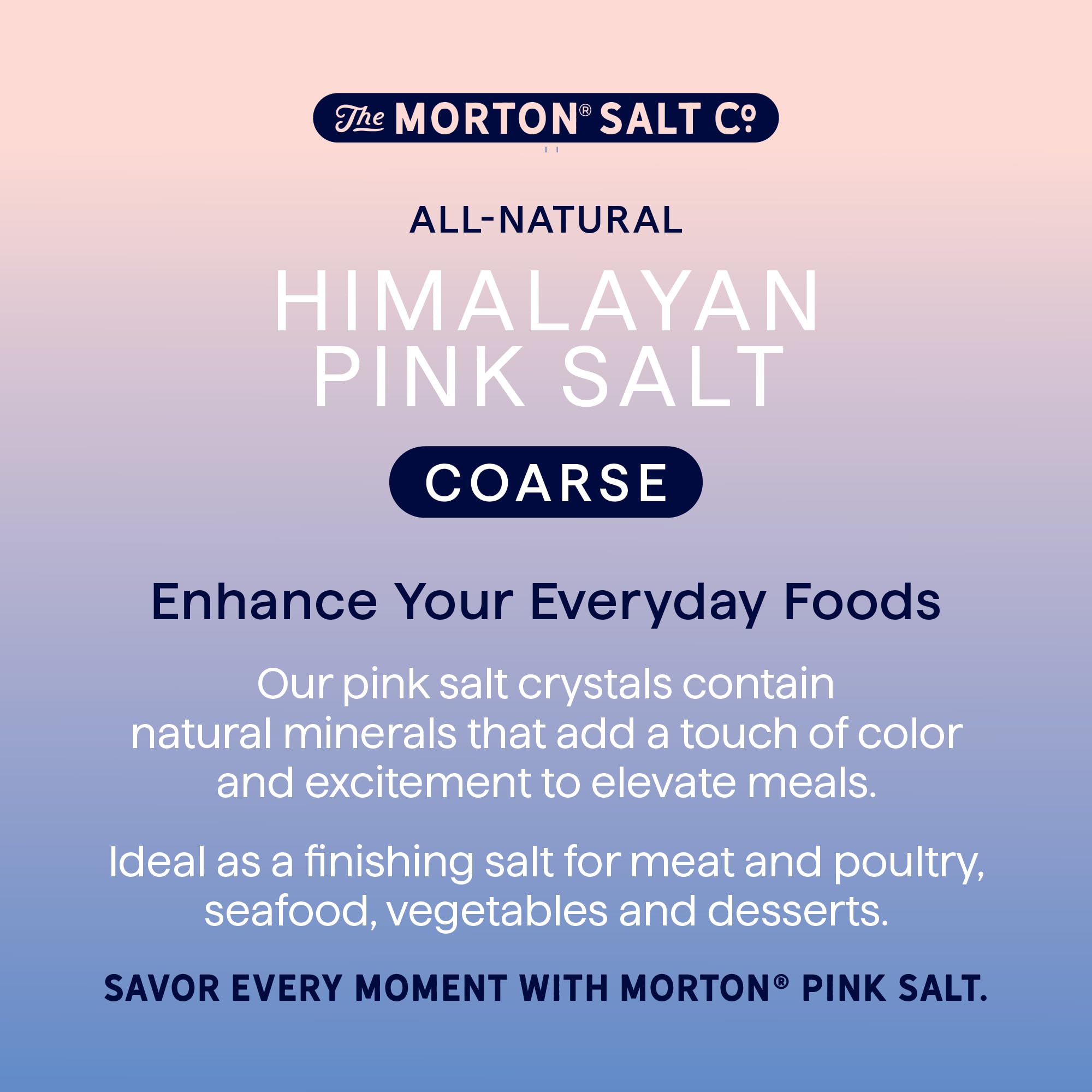 Morton non-iodized salt highlighting natural mineral hue