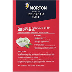 Close-up of Morton Ice Cream Salt crystals for texture and purity.