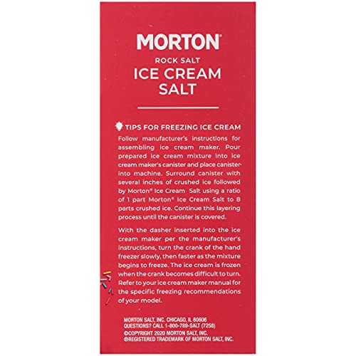 Morton Ice Cream Salt at a summer gathering for cooling.
