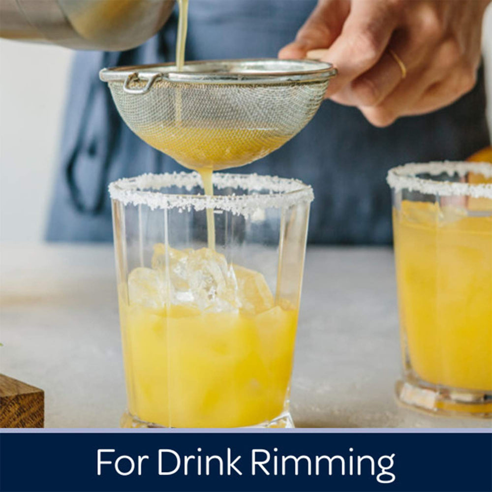 Morton Kosher Salt coarse rimming drink shot demonstrates quick pinch control