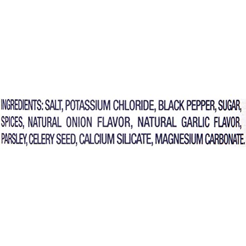 Morton Nature's Seasons Seasoning Blend label close-up emphasizes MSG-free promise