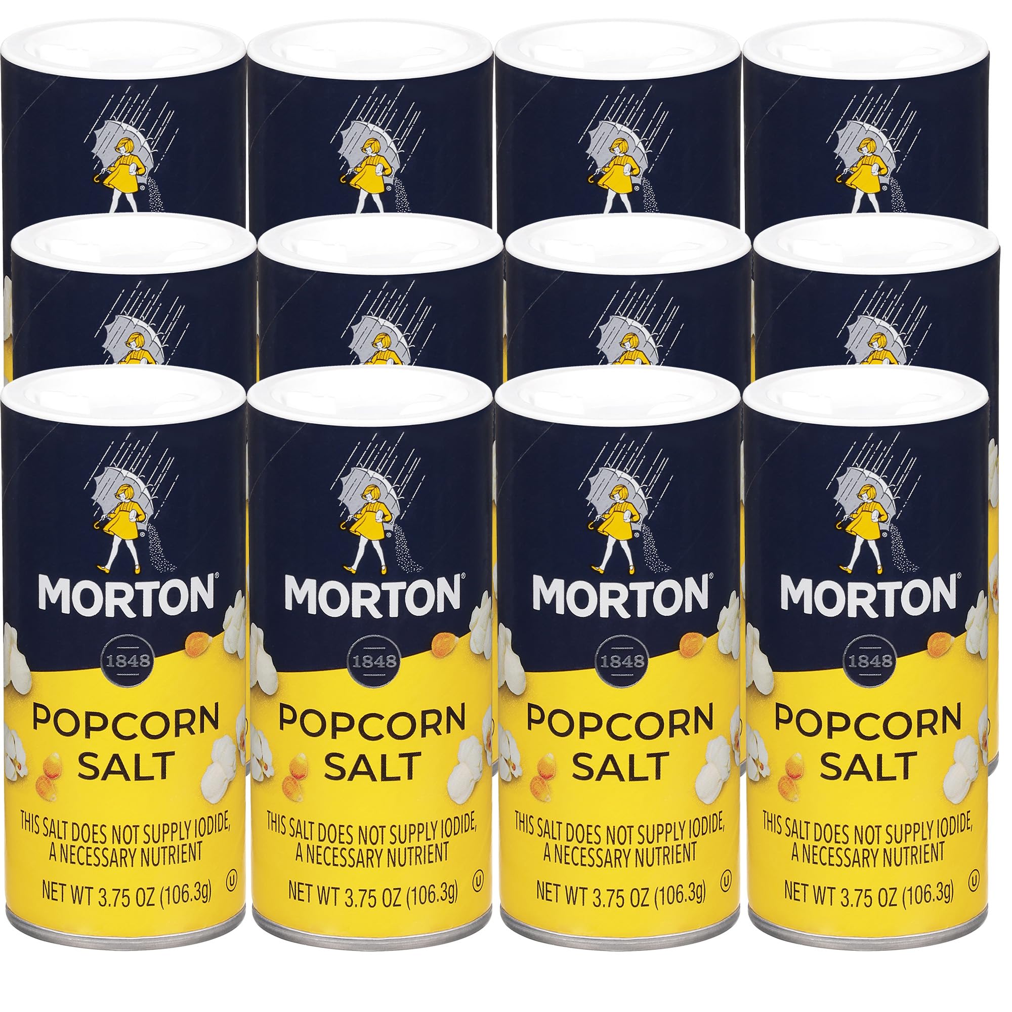 Morton Popcorn Salt finish crystal close-up shows how it clings to popcorn.