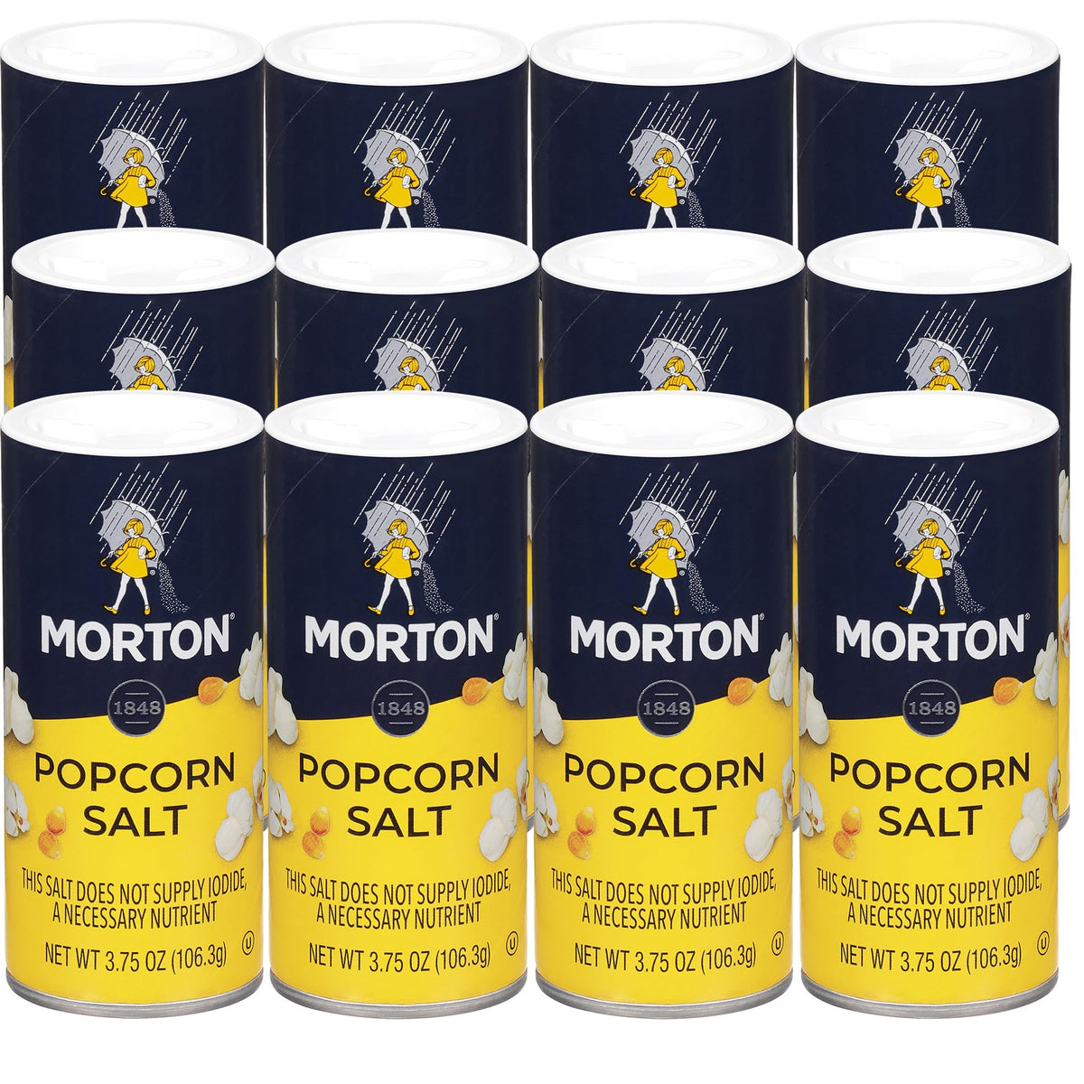 Morton Popcorn Salt finish crystal close-up shows how it clings to popcorn.