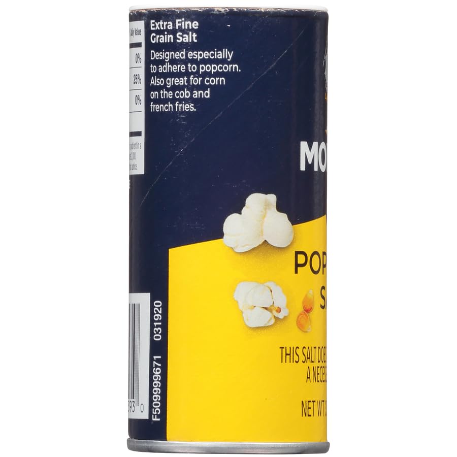 Morton Popcorn Salt on nachos plate demonstrates versatile snack topping.