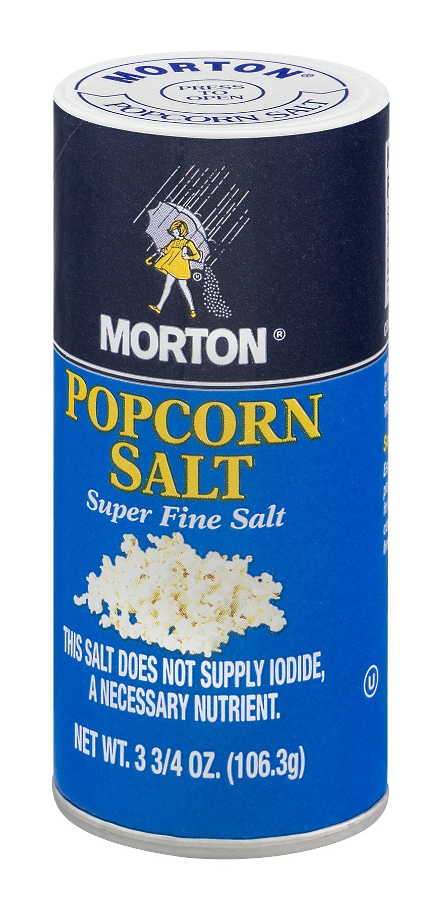 Morton popcorn salt shaker adds theater-style flavor to snacks at home.