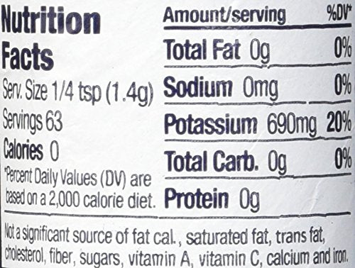 Morton Salt Substitute dispensing cap, representing convenient pour during meal prep.