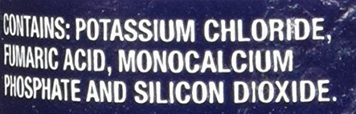 Morton Salt Substitute label close-up, highlighting sodium-free option for savory dishes.