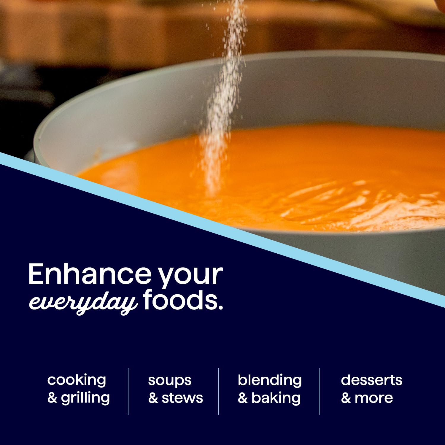 Baking with Morton sea salt in a kitchen setting for even results.