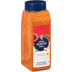 Morton Season-All Club bulk restaurant pack kept on busy kitchen shelf.