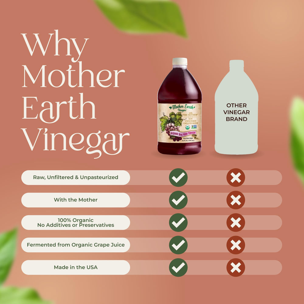 Mother Earth bottle stand presenting premium vinegar centerpiece in kitchen