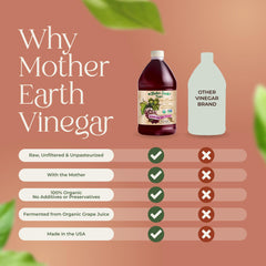 Mother Earth bottle stand presenting premium vinegar centerpiece in kitchen