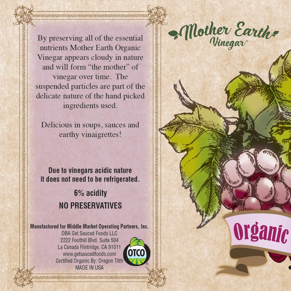Mother Earth label beside recipe ideas signaling versatile kitchen use