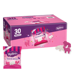 Mother's Circus Animal Cookies pack 30oz, ideal for on-the-go snacking.