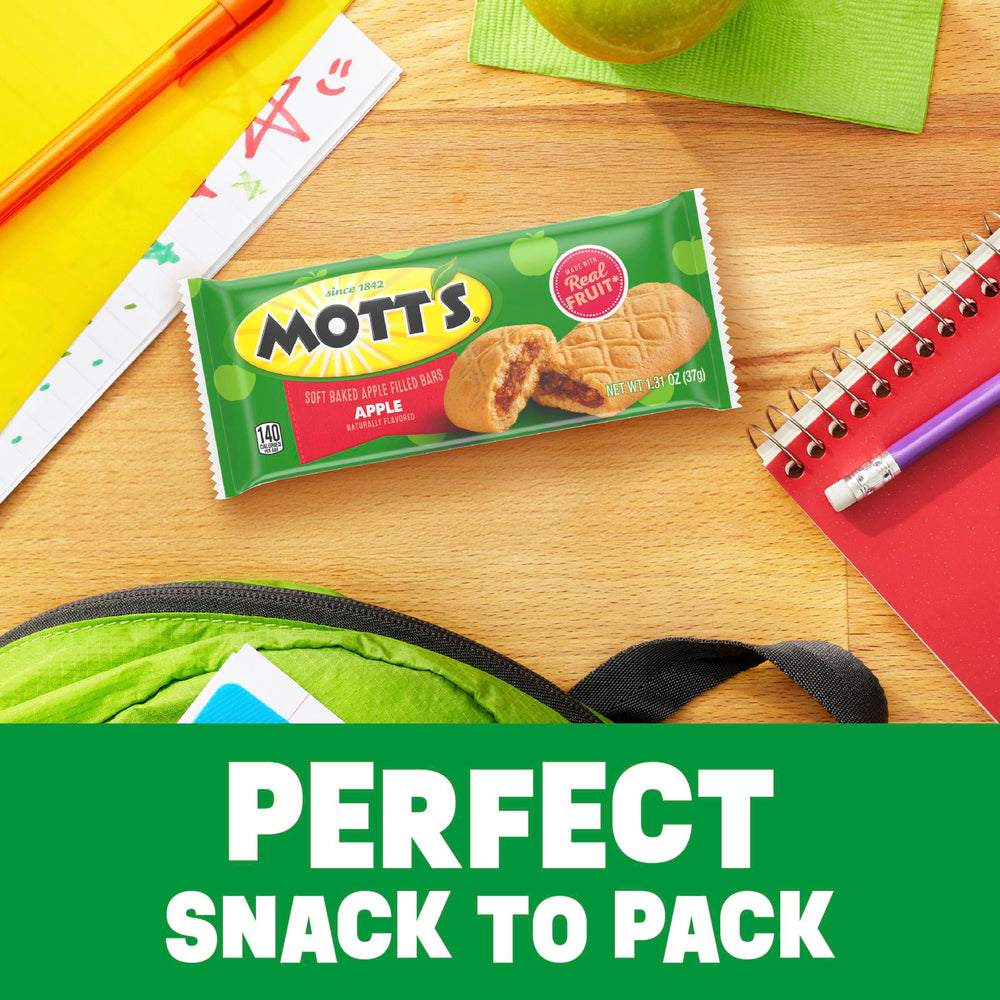 Mott's bar paired with milk for a balanced snack option.