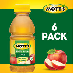 Mott's Apple Juice being poured into a glass with crisp apple flavor