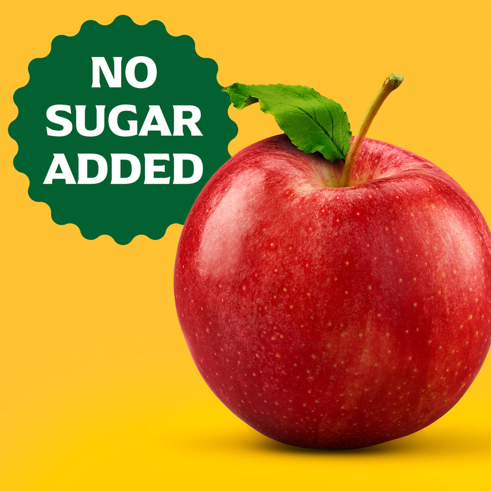 Nutrition panel on Mott's Apple Juice highlighting servings per cup.