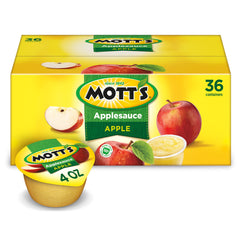 Mott's applesauce 4 oz cup on the go for quick, wholesome snacking