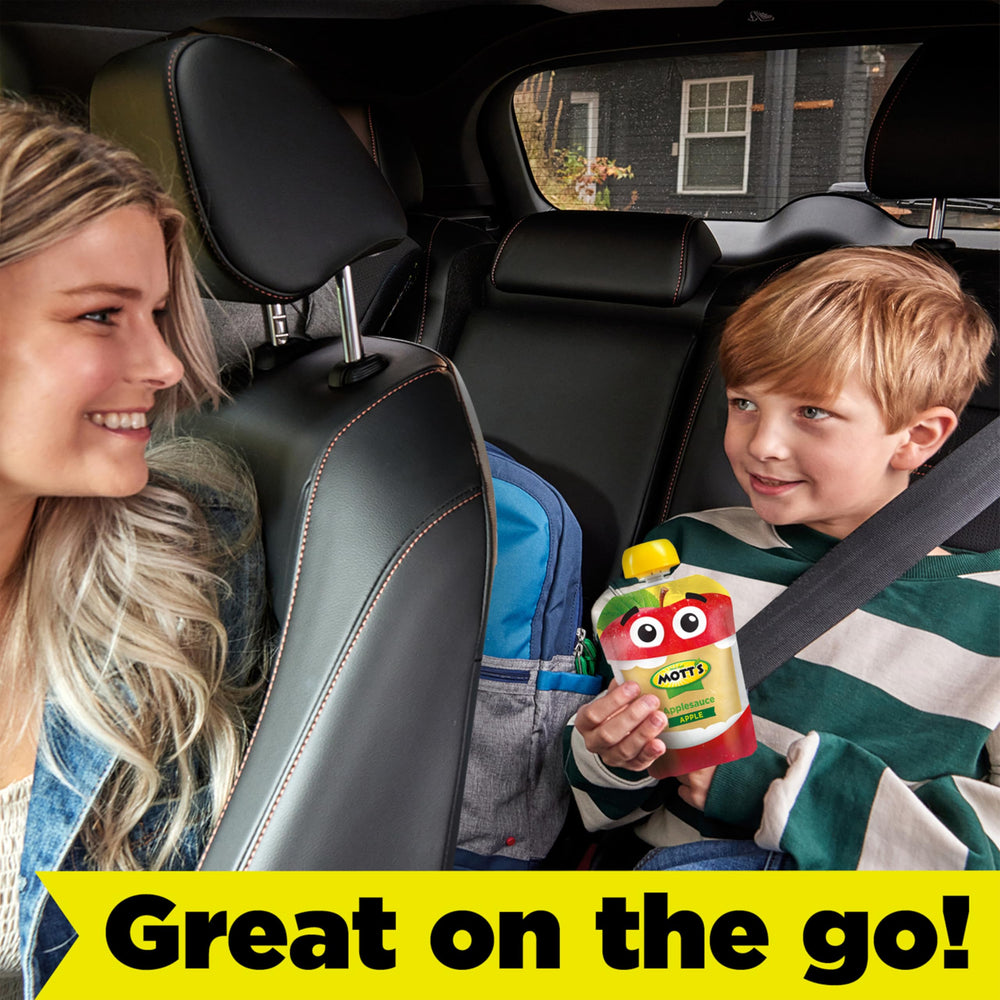 Motts Applesauce 20-pack keeps snacks ready at home.