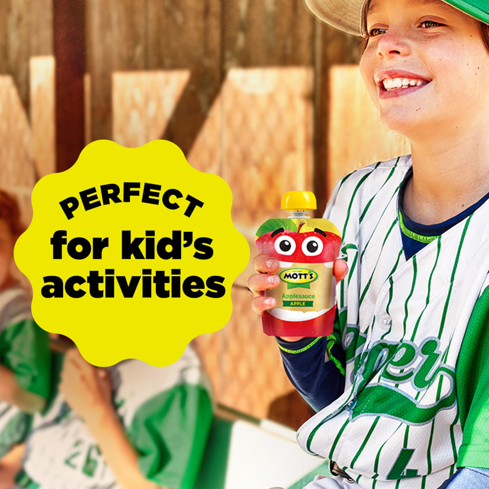 Motts Applesauce provides vitamin C naturally for kids.