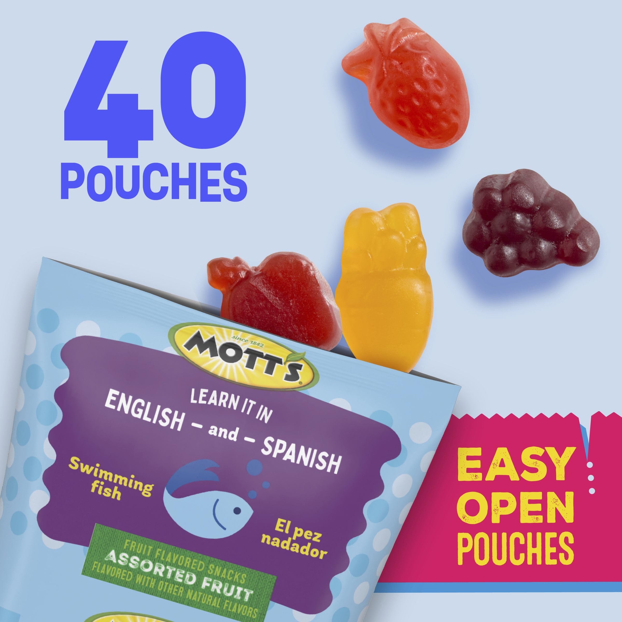 Motts 40-count family pack with multiple pouches visible