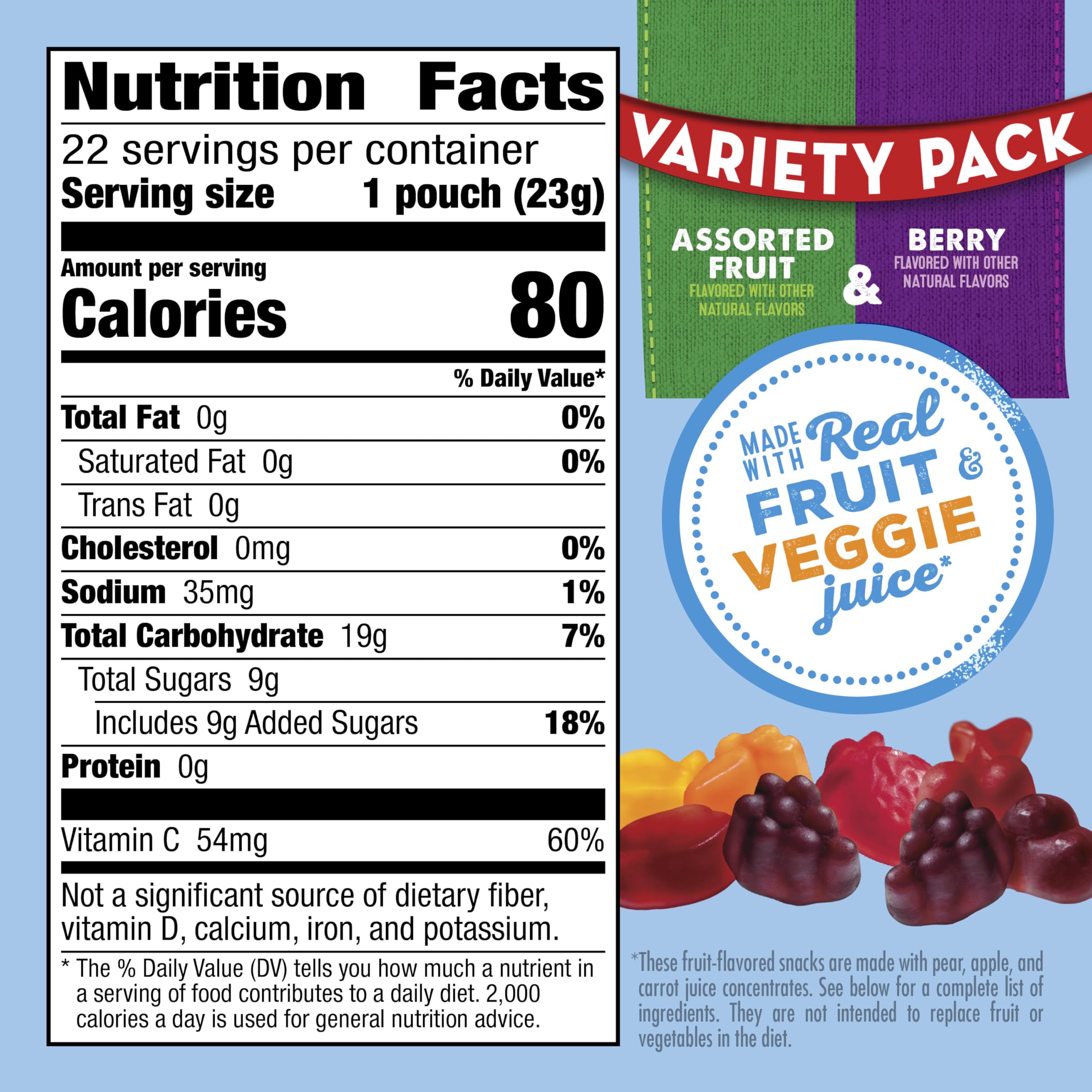 Mott's assorted fruit pouch, lunchbox-friendly bite-sized snacks