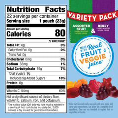 Mott's assorted fruit pouch, lunchbox-friendly bite-sized snacks