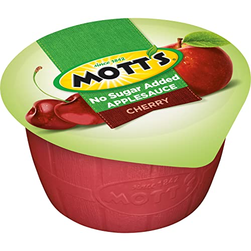 Mott's Cherry Applesauce for kids, a tasty fruit-based snack