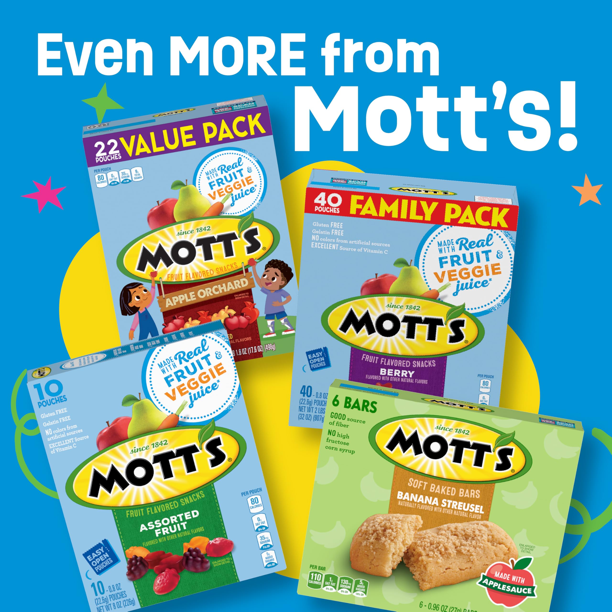 Ideal for lunches or travel with 40 pouches in a family pack