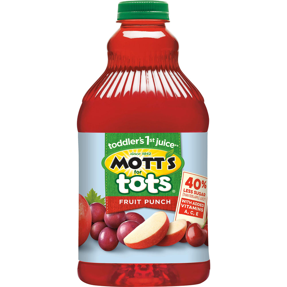 Mott's For Tots Fruit Punch a child selecting it for a snack.