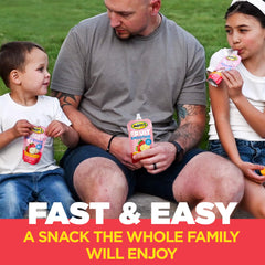 Mott's Calcium-source label highlighted on the pouch for balanced snacking