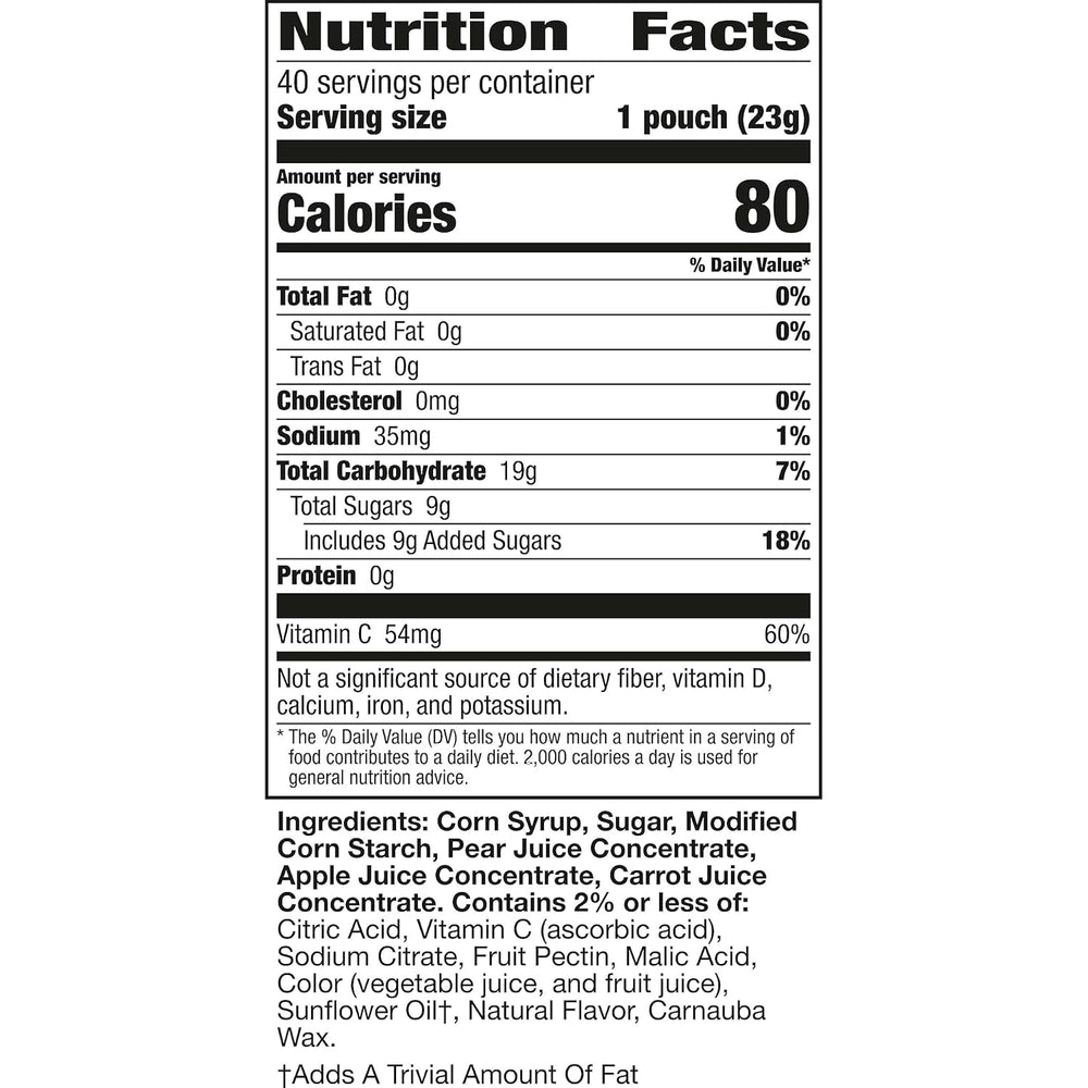 Mott's gluten-free fruit snacks with real fruit juice for tasty, allergen-friendly snacking