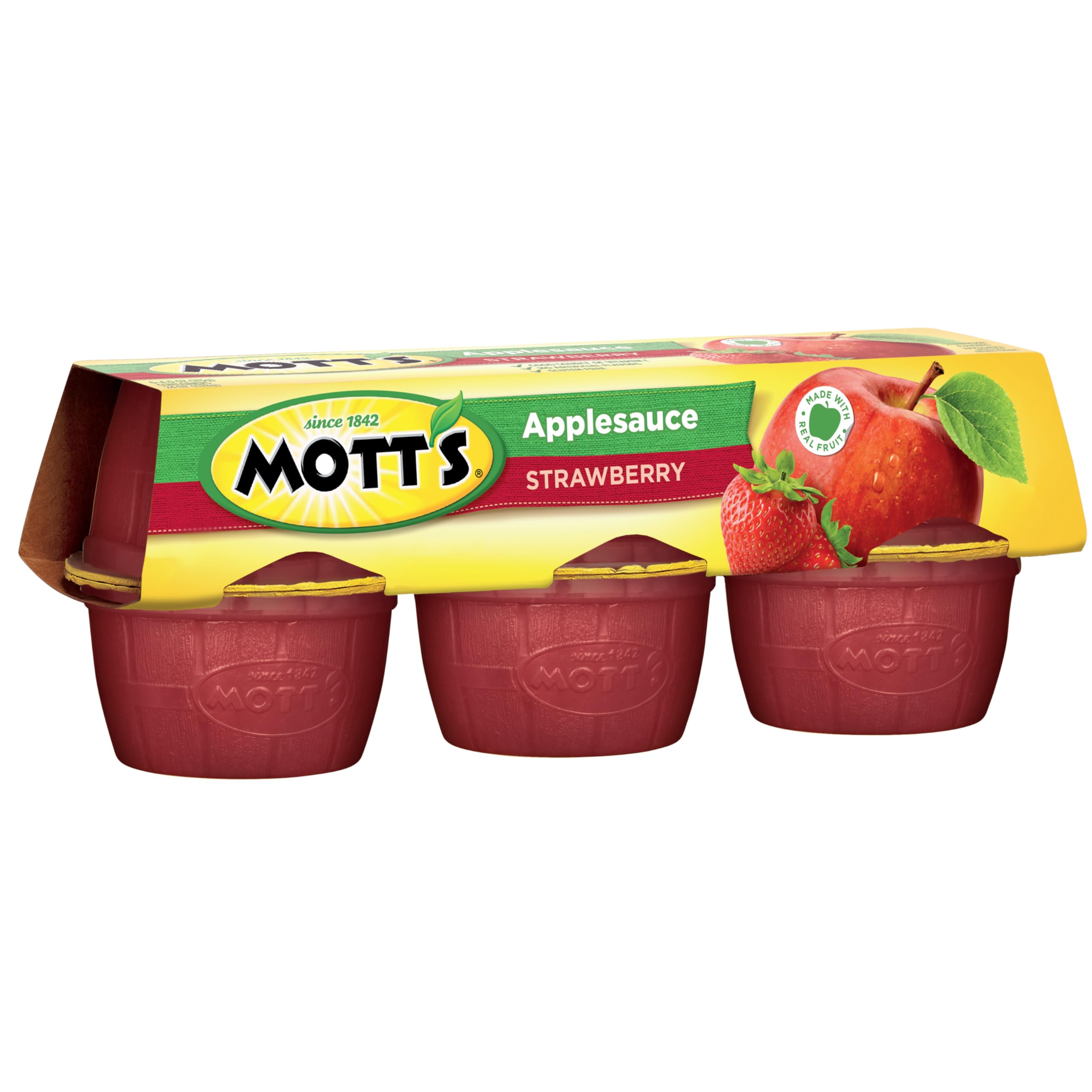 Mott's heritage brand 1842 reference reinforces trusted family favorite.
