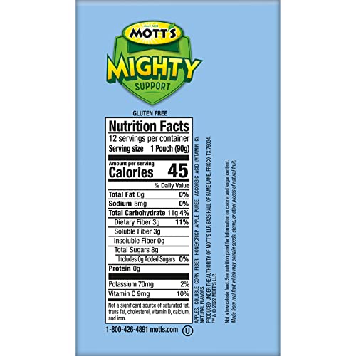 Mott's Mighty 12-pack box of pouches ready for family lunchboxes