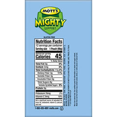 Mott's Mighty 12-pack box of pouches ready for family lunchboxes