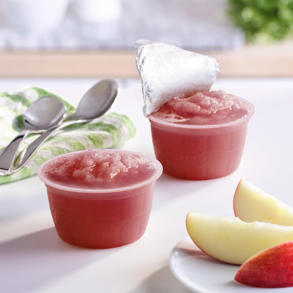 Mott's no artificial flavors label communicates clean, natural fruit goodness.