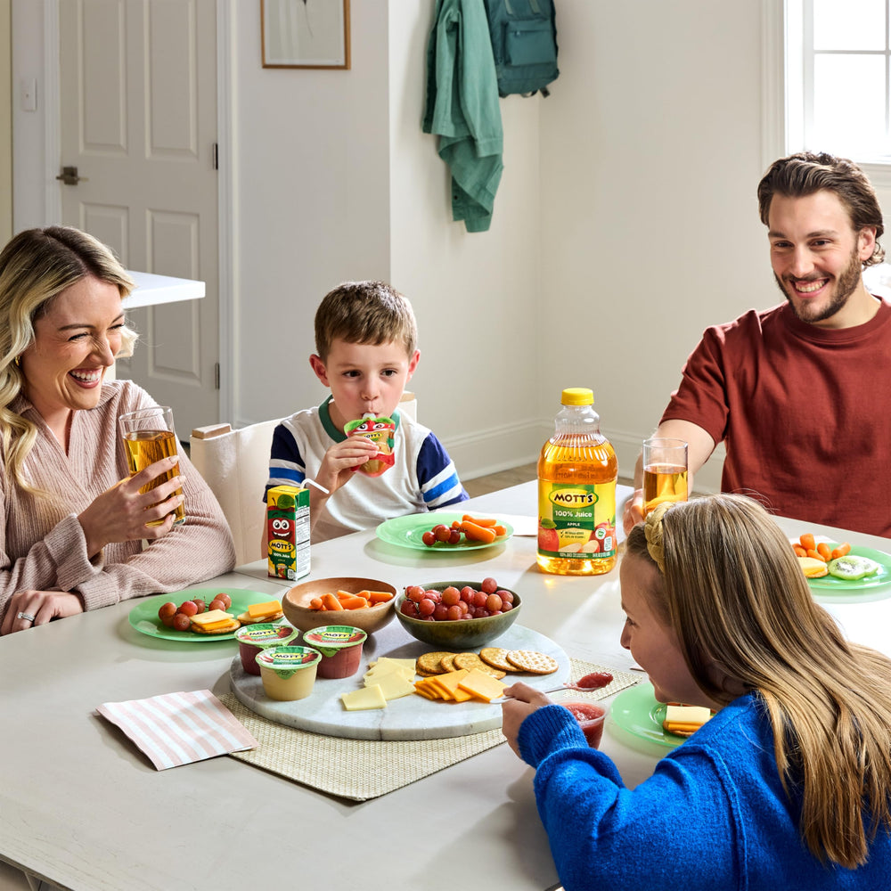 Mott's Original Apple Juice ingredients list confirms 100 percent juice.