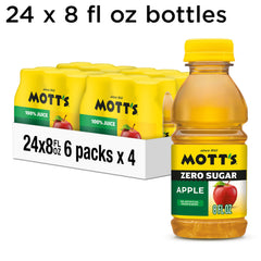Mott's Zero Sugar Apple Juice Glass Pour – easy to share