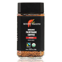 Mount Hagen 12-pack glass jar for convenient, mess-free instant coffee at home