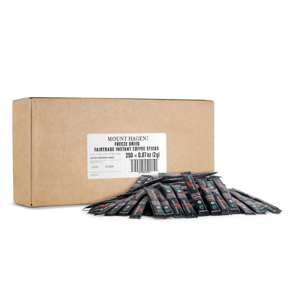 Mount Hagen bulk packaging box showing convenient sticks for easy stocking