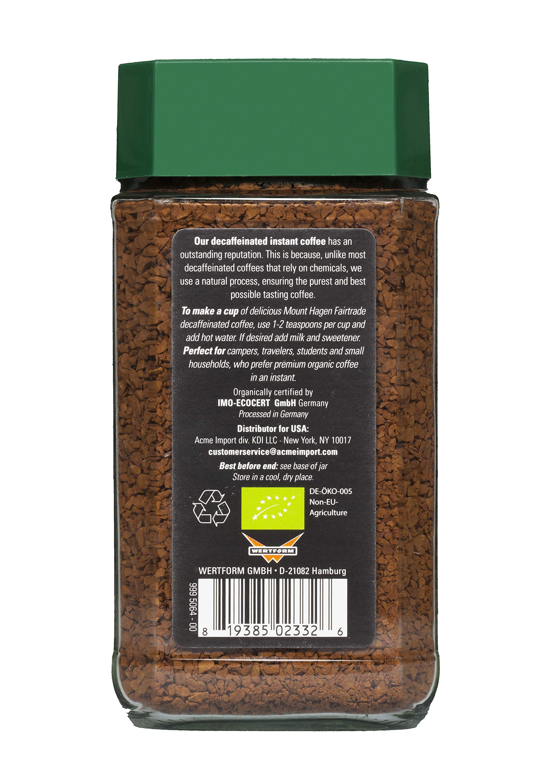 Mount Hagen label on packaging showing fair trade certification