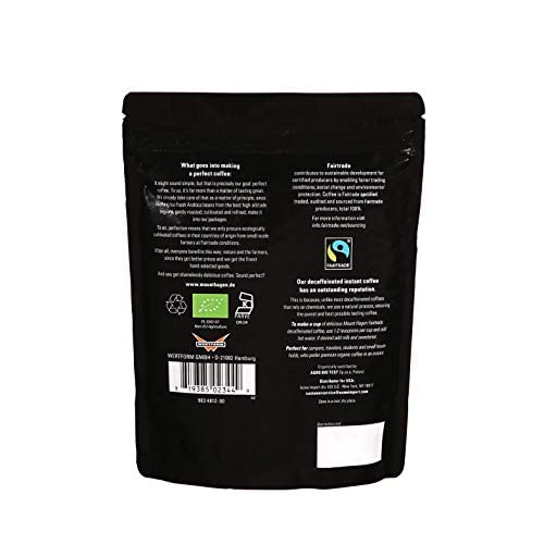 Mount Hagen freeze-dried crystals dissolve quickly for instant flavor.