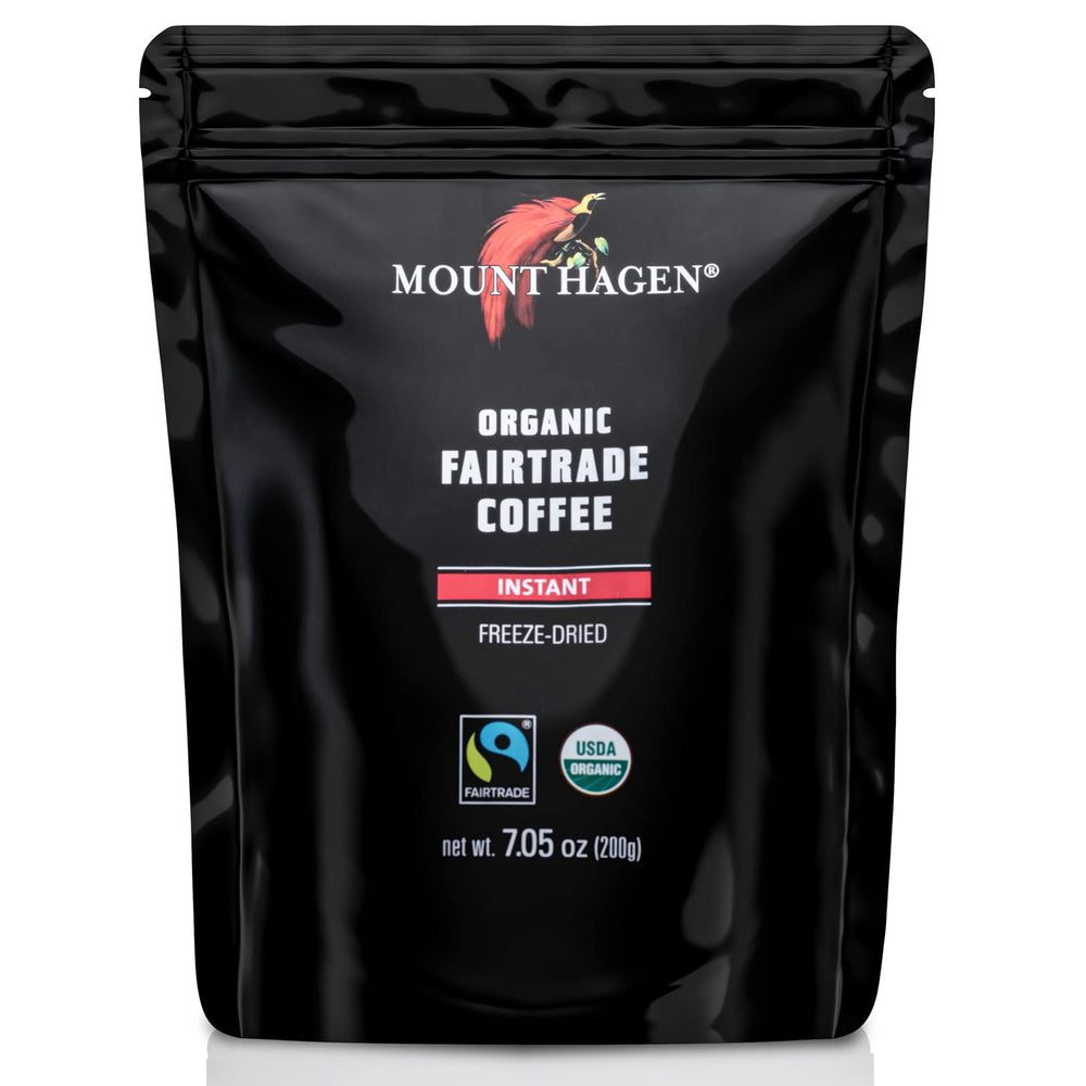 Mount Hagen instant coffee bulk pouch ready for travel and daily use