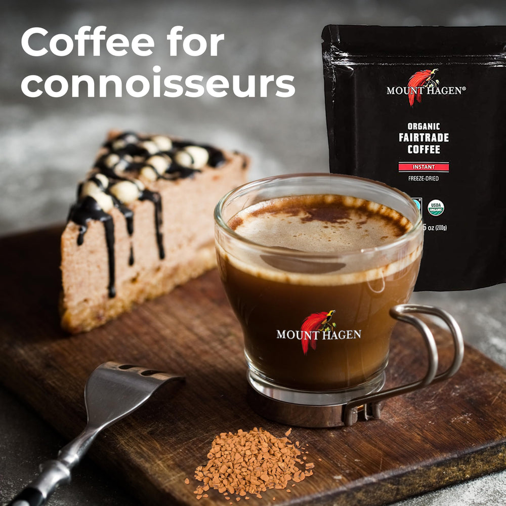 Mount Hagen medium roast cup delivers smooth, low-acidity flavor
