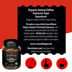 Mount Hagen mini jar one-point-seven-six-ounce on a kitchen shelf for on-the-go espresso.