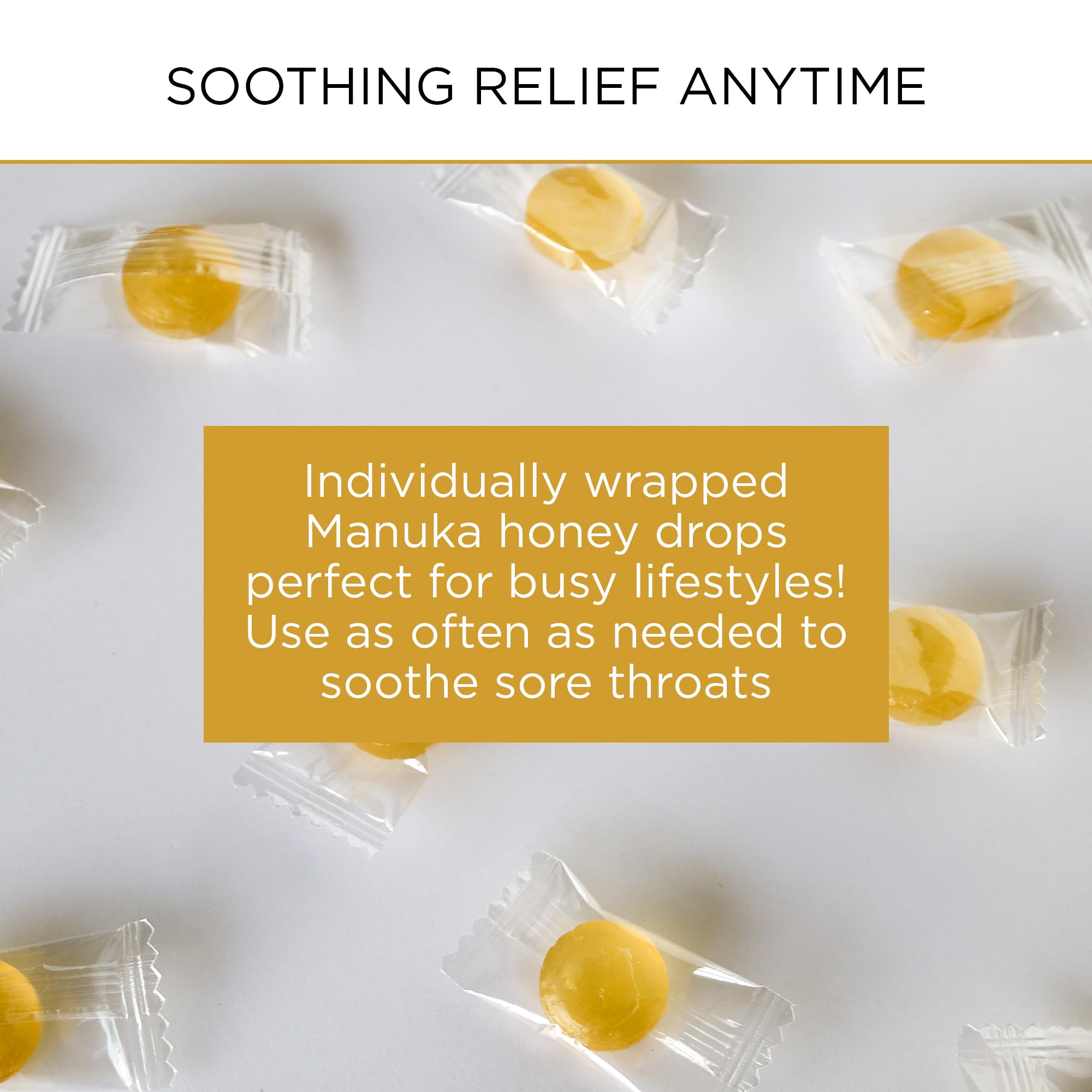 Mount Somers UMF 15+ Manuka Drops close-up reveals rich honey and UMF badge