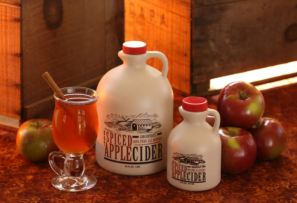 Mountain Cider 64-ounce concentrate bottle for family gatherings