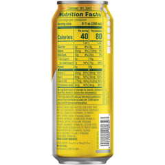 Mountain Dew Kickstart pineapple orange mango nutrition facts highlight juice and vitamins.